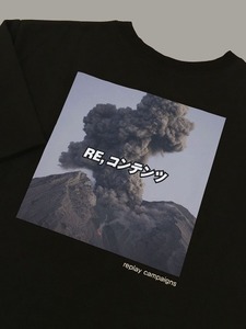 new  black replay campaign 1/2 tee (chacoal)