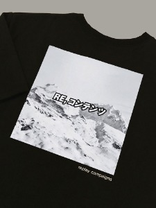 new  black replay campaign 1/2 tee (snow)
